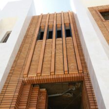 نمای آجری ساختمان مدرن