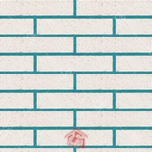 نمونه آجر نما با بندکشی آبی فیروزه ای پودر بندکشی آبی فیروزه ای روشن آجر نما