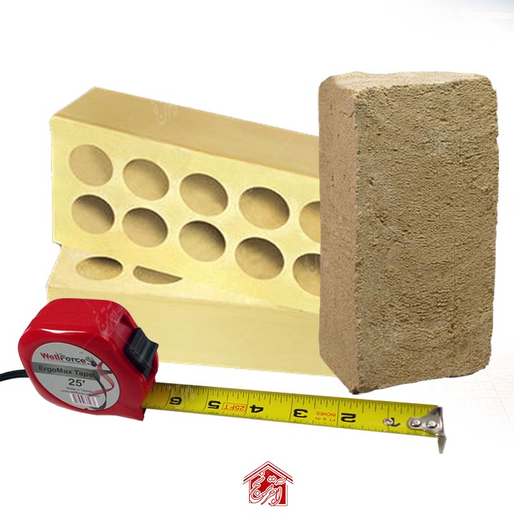 ابعاد آجر معمولی